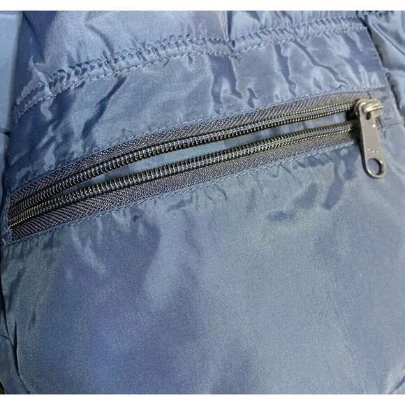 Fall Line Ski Jacket Mens Small Blue Red Waist Length Water Resistant Full Zip - Picture 11 of 12